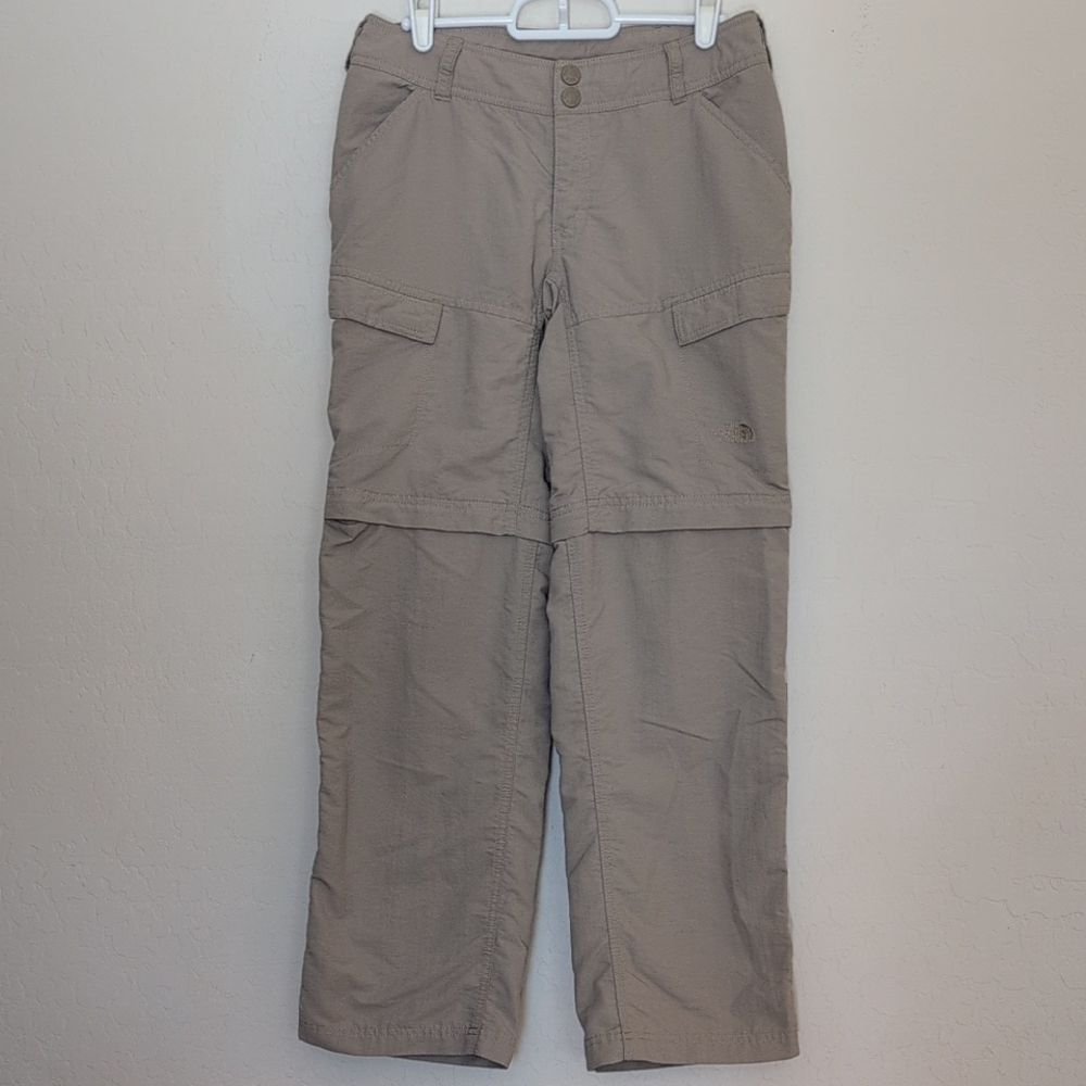 The North Face Women's Convertable Pants Bermuda Shorts Tan Active Zipper - Sz 4